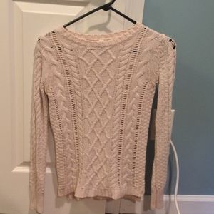 Pink knit sweater